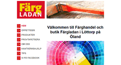 Desktop Screenshot of fargladan.se