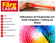Tablet Screenshot of fargladan.se